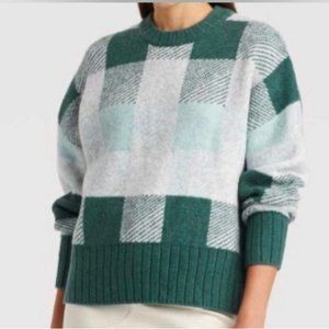 A New Day (Target) Green Buffalo Plaid Sweater